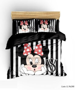 سرویس روتختی و ملحفه دخترانه مدل VS قرمز