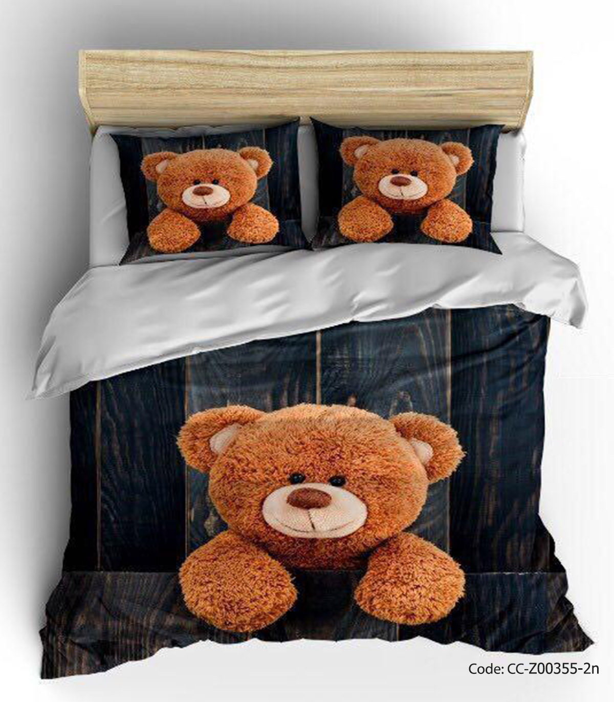 ست روتختی مدل خرس قهوه ای