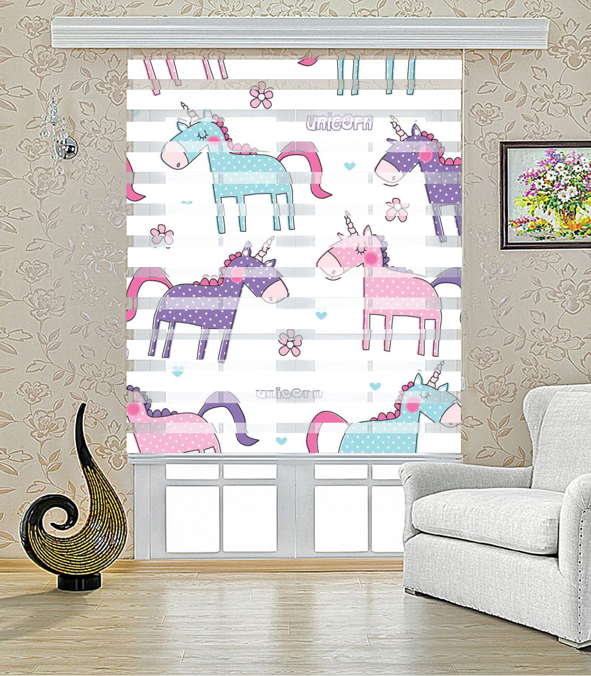 زبرا طرح یونیکورن مدل 1434