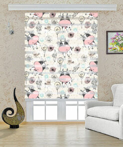 پرده کرکره ای زبرا طرح گاو مدل 1437