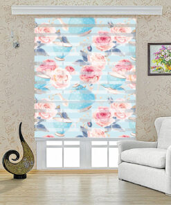 پرده زبرا آشپزخانه طرح قوری مدل 1608