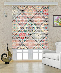 پرده کرکره ای زبرا طرح ترنج مدل 1707