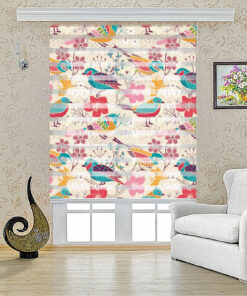 پرده زبرا طرح بلبل مدل 1230