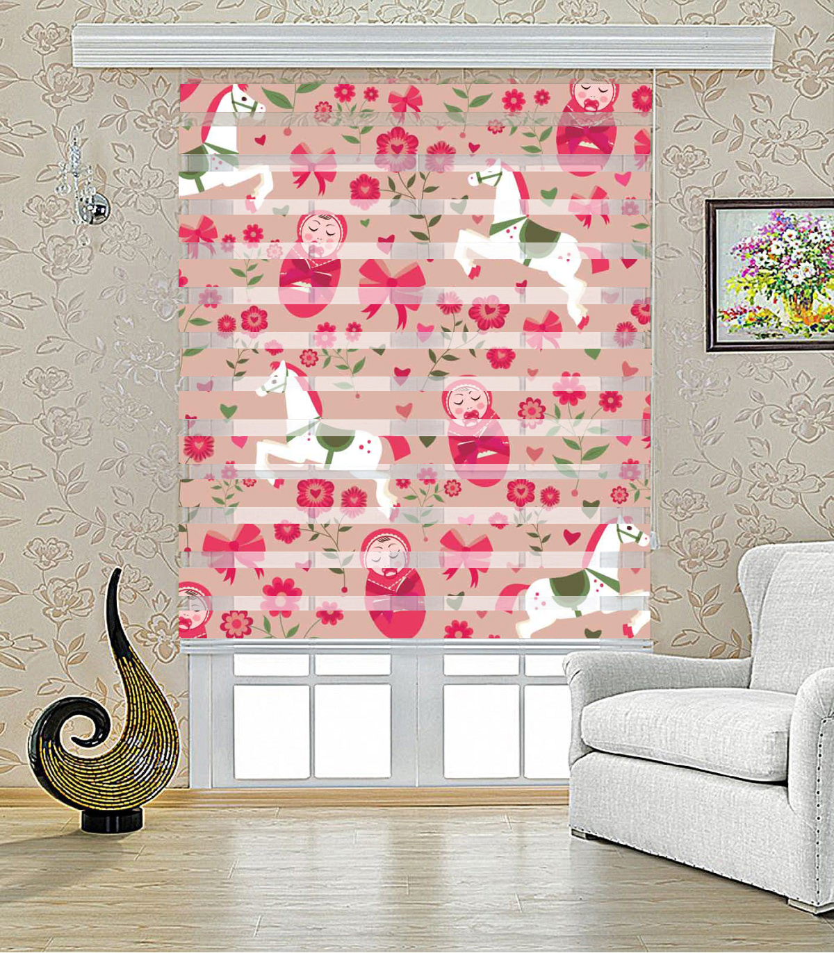 پرده زبرا طرح کودک مدل 1402