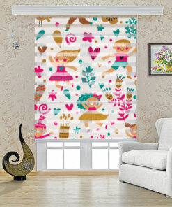 پرده کرکره ای زبرا طرح رقص بهار مدل 1403