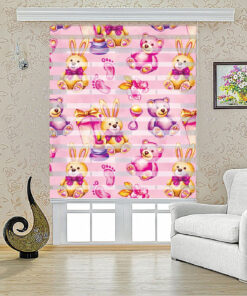 پرده زبرا طرح خرس مدل 1405