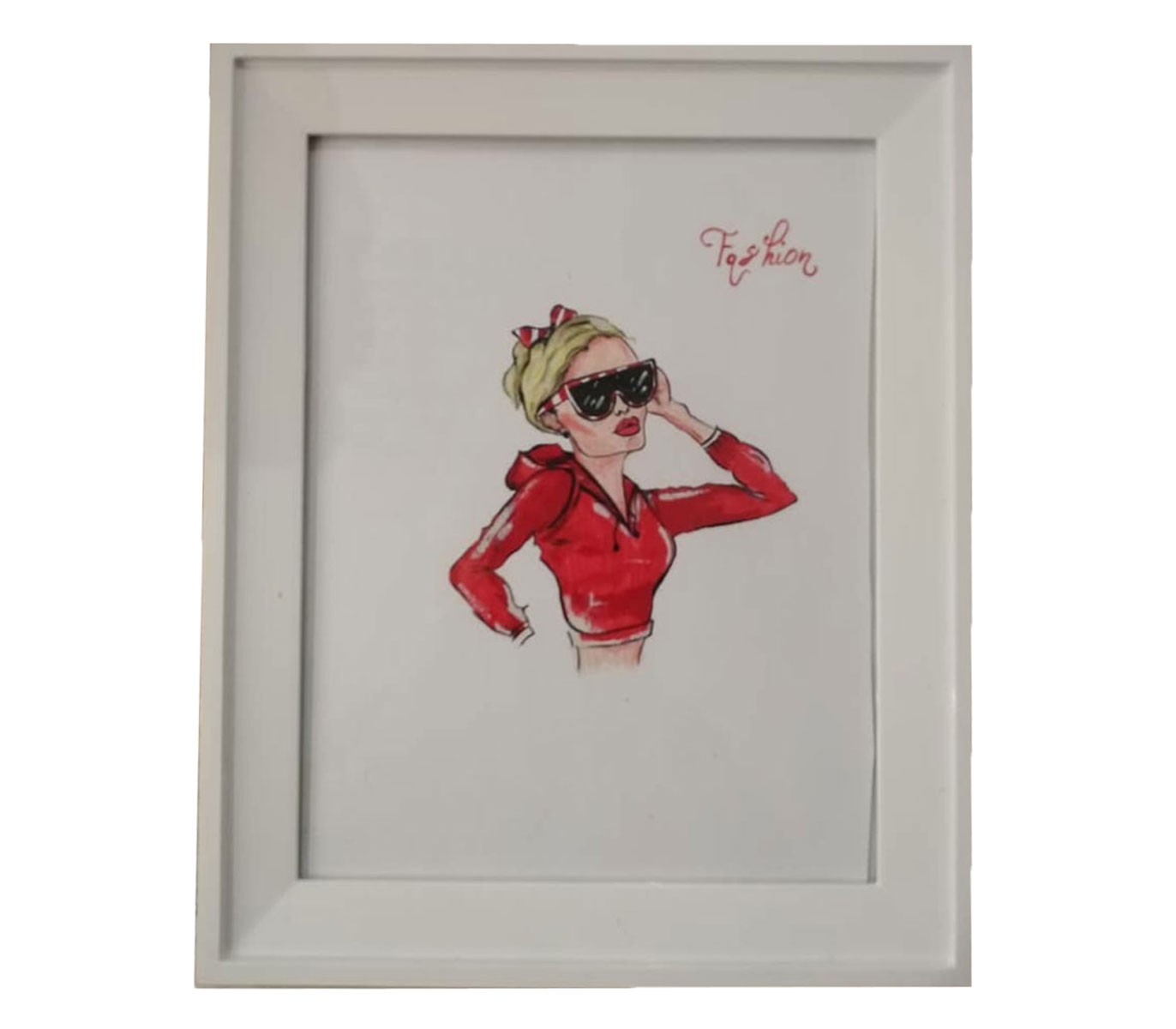 تابلو نقاشی دکوراتیو طرح قرمز