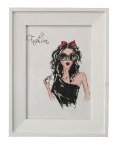 تابلو نقاشی دکوراتیو طرح fashion