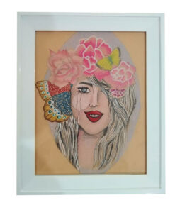 تابلو نقاشی دکوراتیو طرح گلچهره