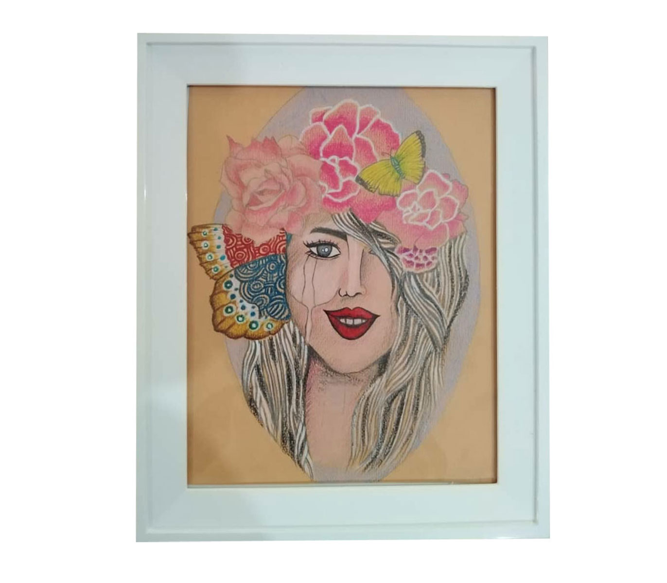 تابلو نقاشی دکوراتیو طرح گلچهره