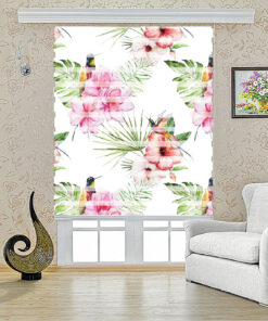 پرده زبرا طرح نیلوفر مدل 1017