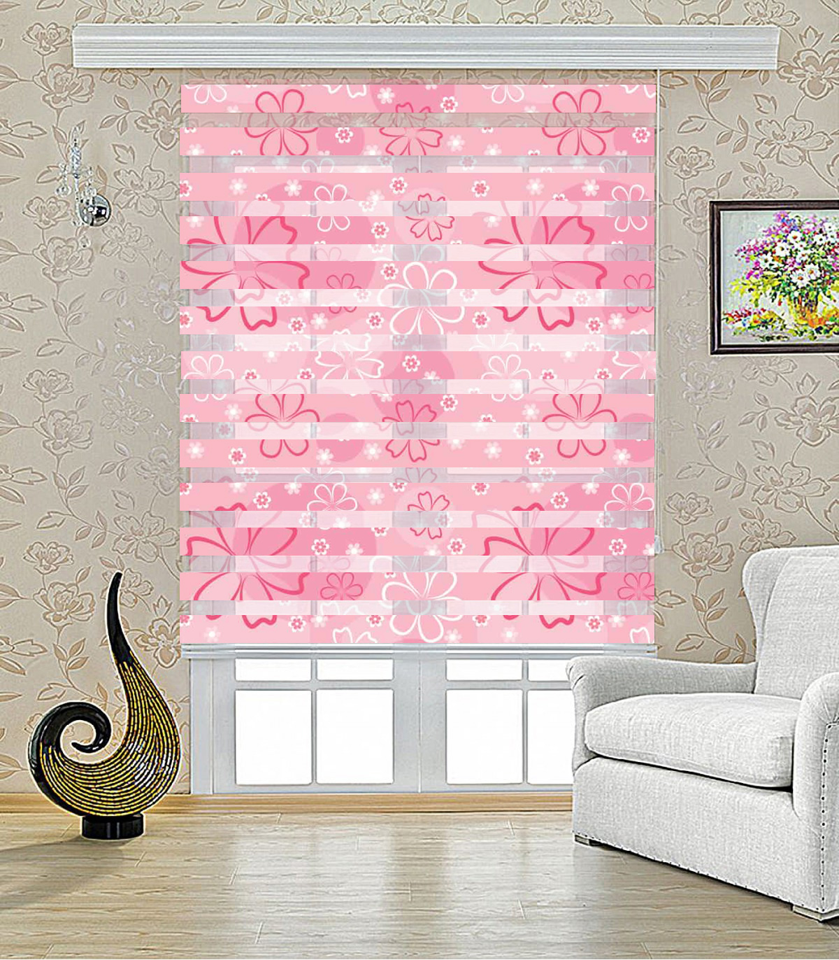 پرده زبرا طرح بهار مدل 1419