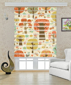 پرده کرکره ای زبرا طرح درخت مدل 1417