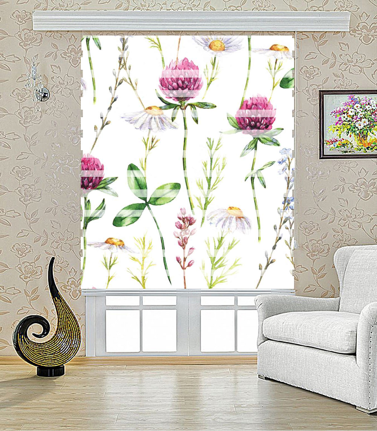 پرده زبرا طرح داوودی مدل 1220