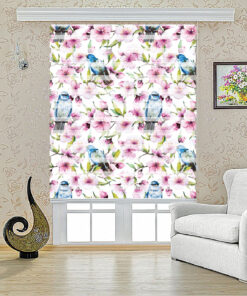 پرده زبرا طرح گنجشک مدل 1223