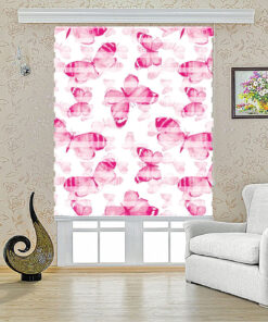 زبرا طرح پروانه صورتی مدل 1225