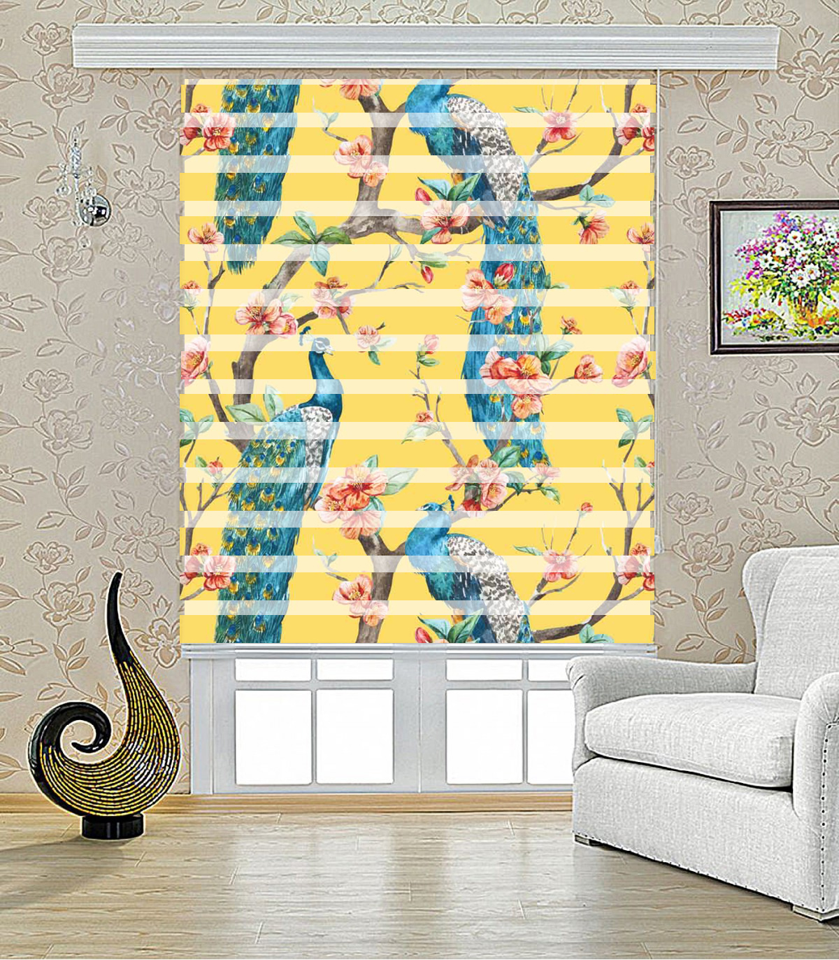 زبرا طرح طاووس مدل 1039