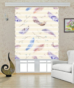 پرده زبرا طرح پر مدل 1202