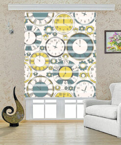 پرده زبرا طرح ساعت مدل 1201