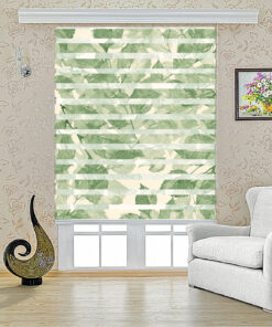 پرده زبرا طرح برگ مدل 1006