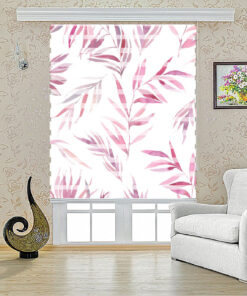 پرده زبرا طرح برگ ریزان مدل 1007