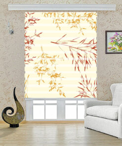 پرده زبرا طرح پاییز مدل 1010