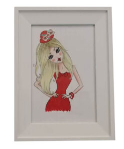 تابلو نقاشی دکوراتیو طرح باربی