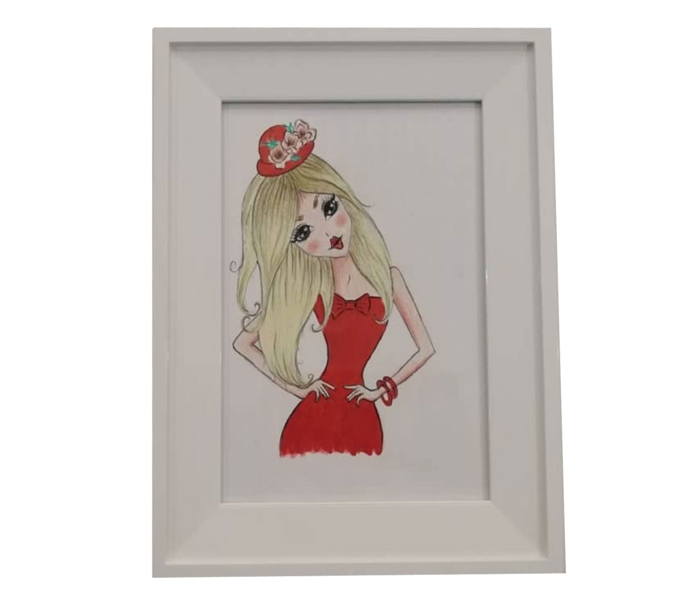 تابلو نقاشی دکوراتیو طرح باربی