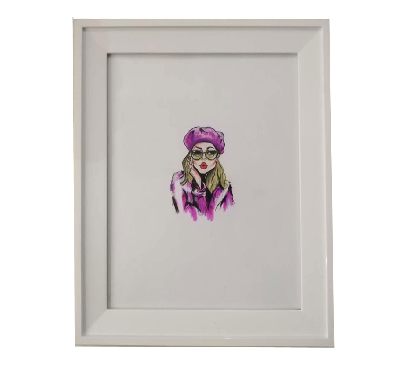 تابلو نقاشی دکوراتیو طرح بنفش