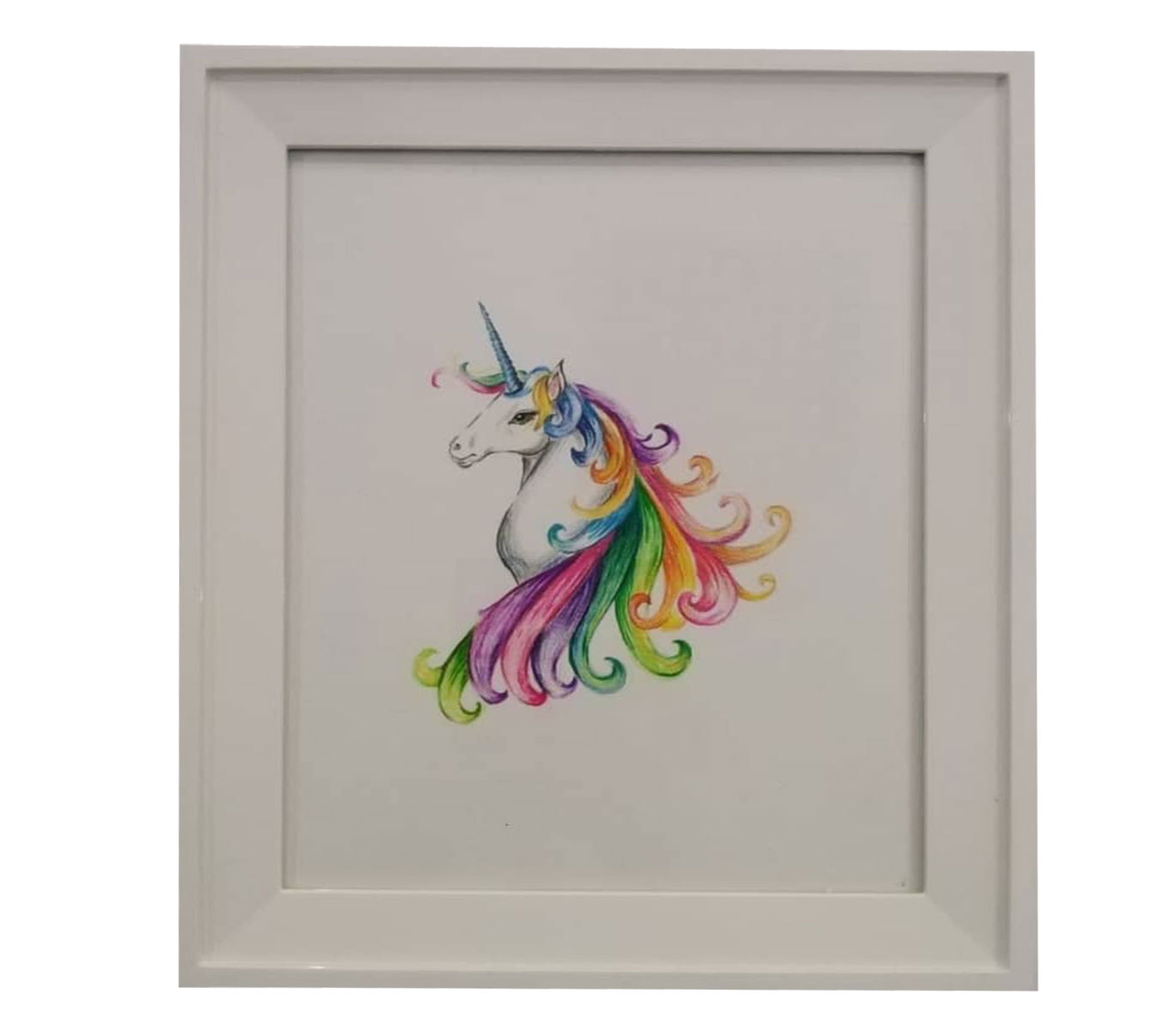 تابلو نقاشی دکوراتیو طرح اسب تک شاخ