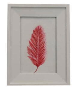 تابلو نقاشی دکوراتیو طرح پر قرمز