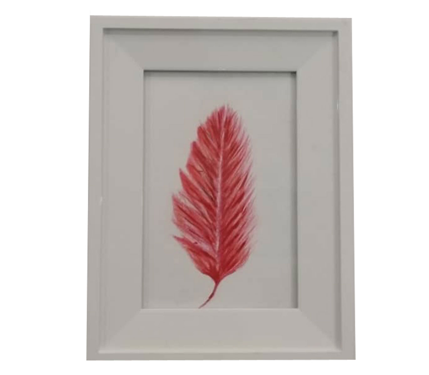 تابلو نقاشی دکوراتیو طرح پر قرمز