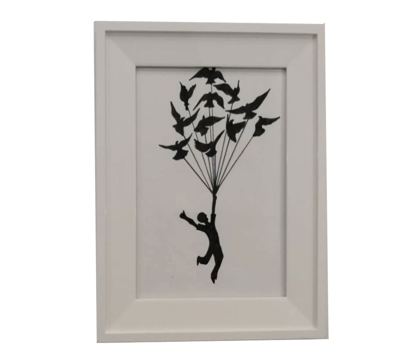 تابلو نقاشی دکوراتیو طرح چتر پرنده