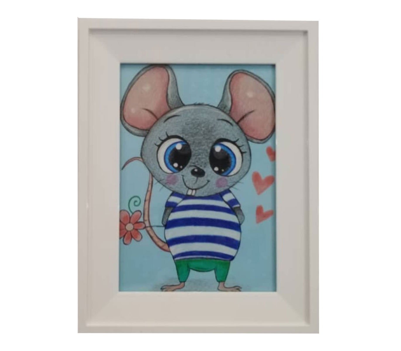 تابلو نقاشی دکوراتیو طرح موش بازیگوش