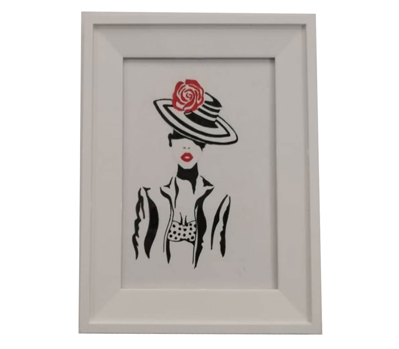 تابلو نقاشی دکوراتیو طرح Lady