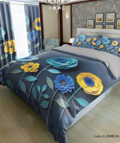 سرویس روتختی و ملحفه ساده مدل شاخه گل