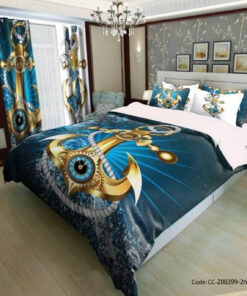 سرویس روتختی مدل دار طرح لنگر طلایی