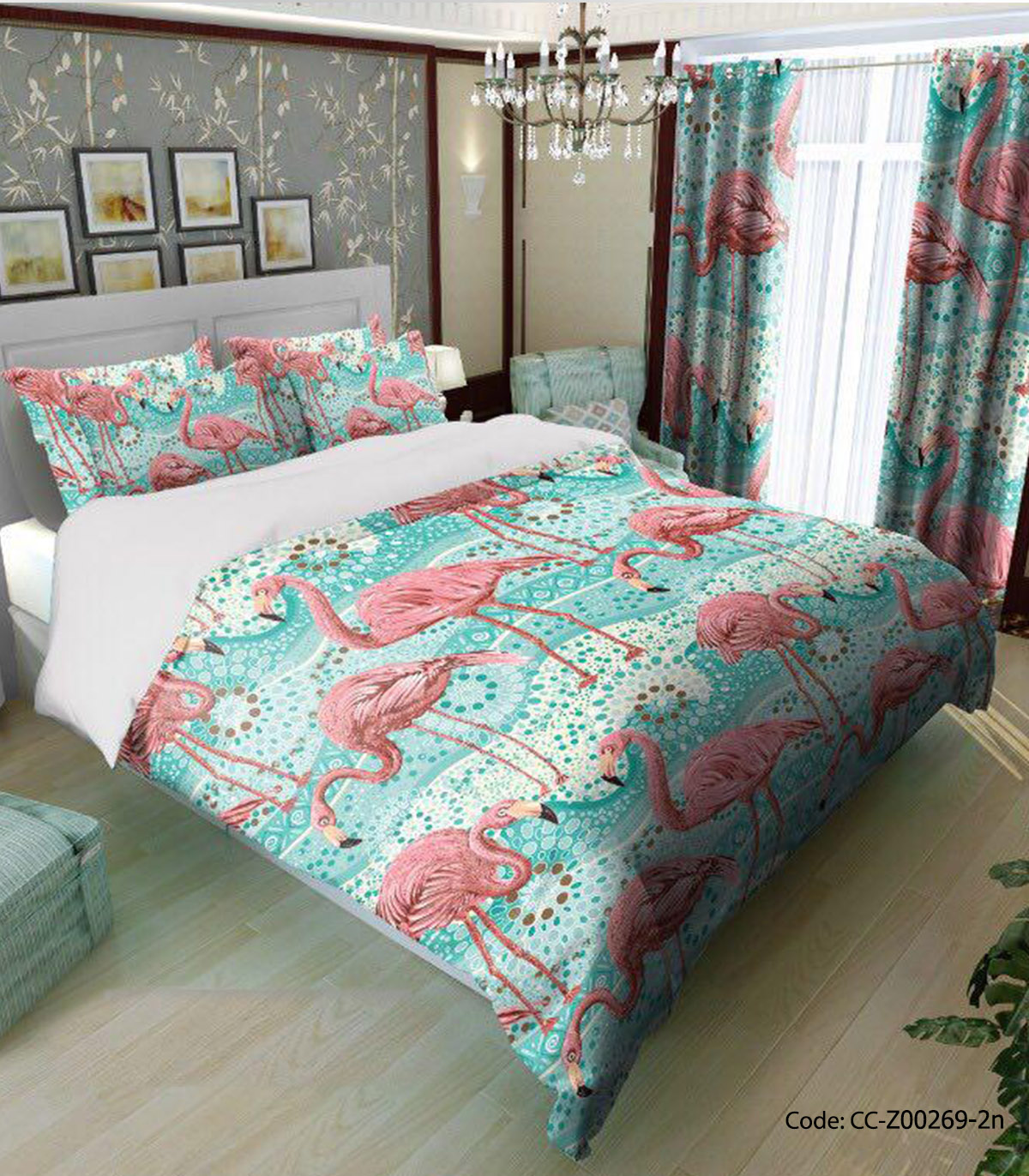 سرویس روتختی طرح دار مدل مرغابی