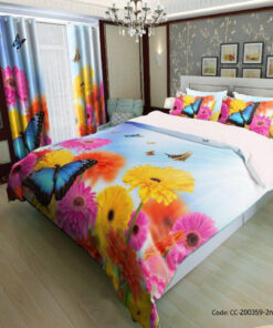 سرویس روتختی و لحاف دوختدار مدل باغ بهاری