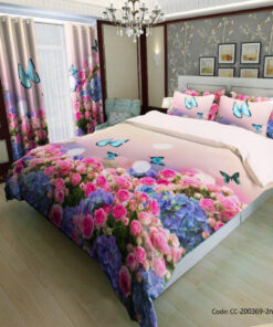 روتختی و لحاف دوختدار مدل زرد و صورتی