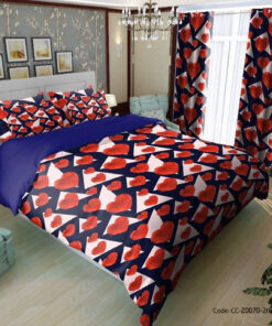 ست لحاف دوختدار و روتختی مدل قلب