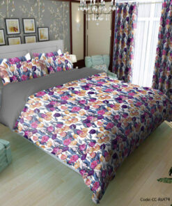 روتختی و ملحفه کشدار مدل violet garden