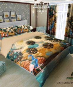 روتختی و ملحفه کشدار مدل پرنده