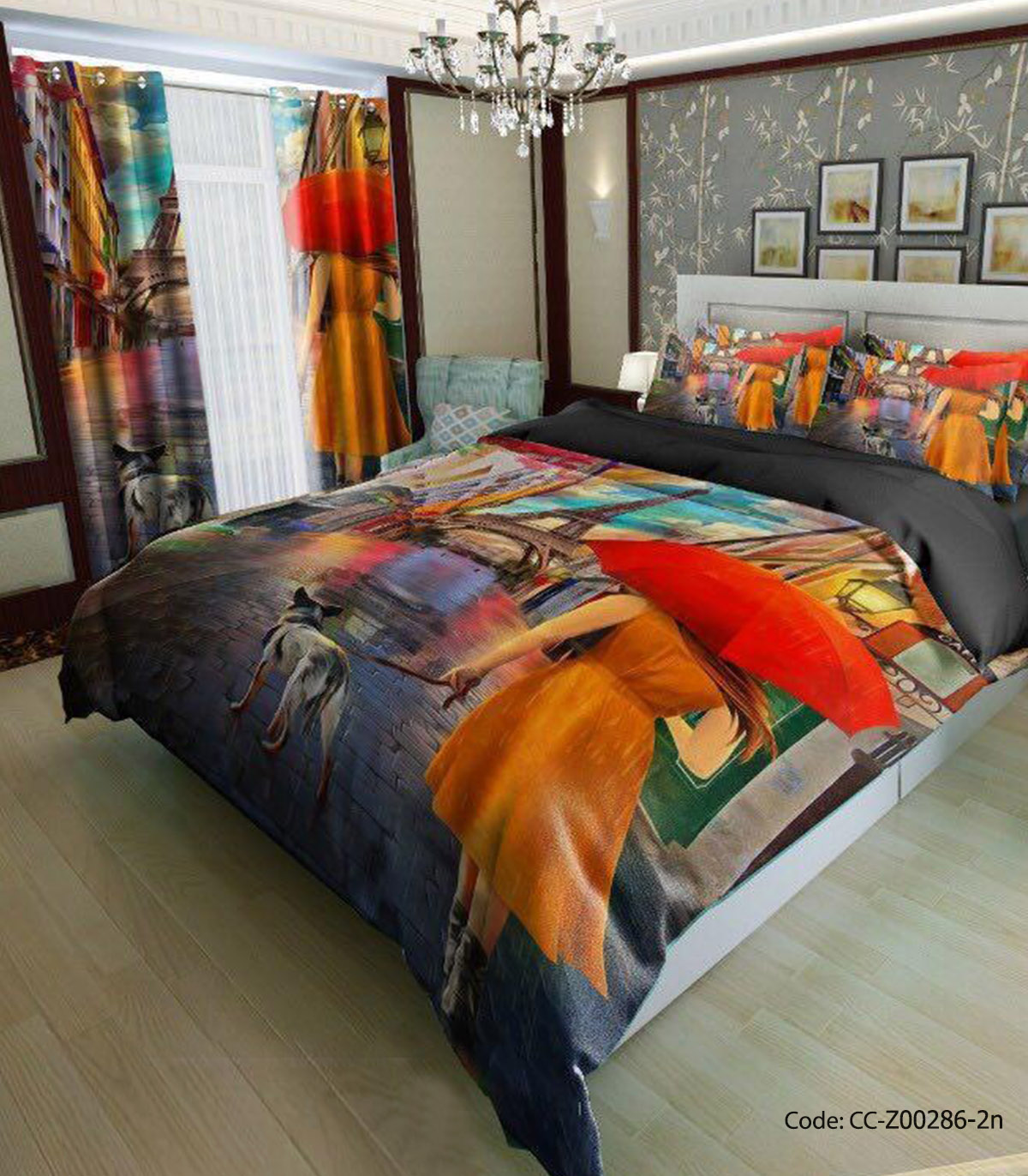 ست روتختی و ملحفه کشدار مدل لندن