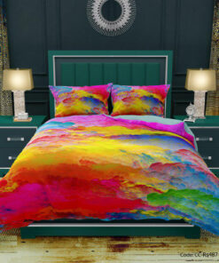 ست روتختی و ملحفه مدل ابر رنگی