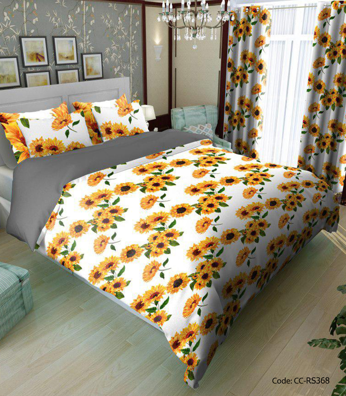 روتختی طرح دار مدل آفتاب گردان