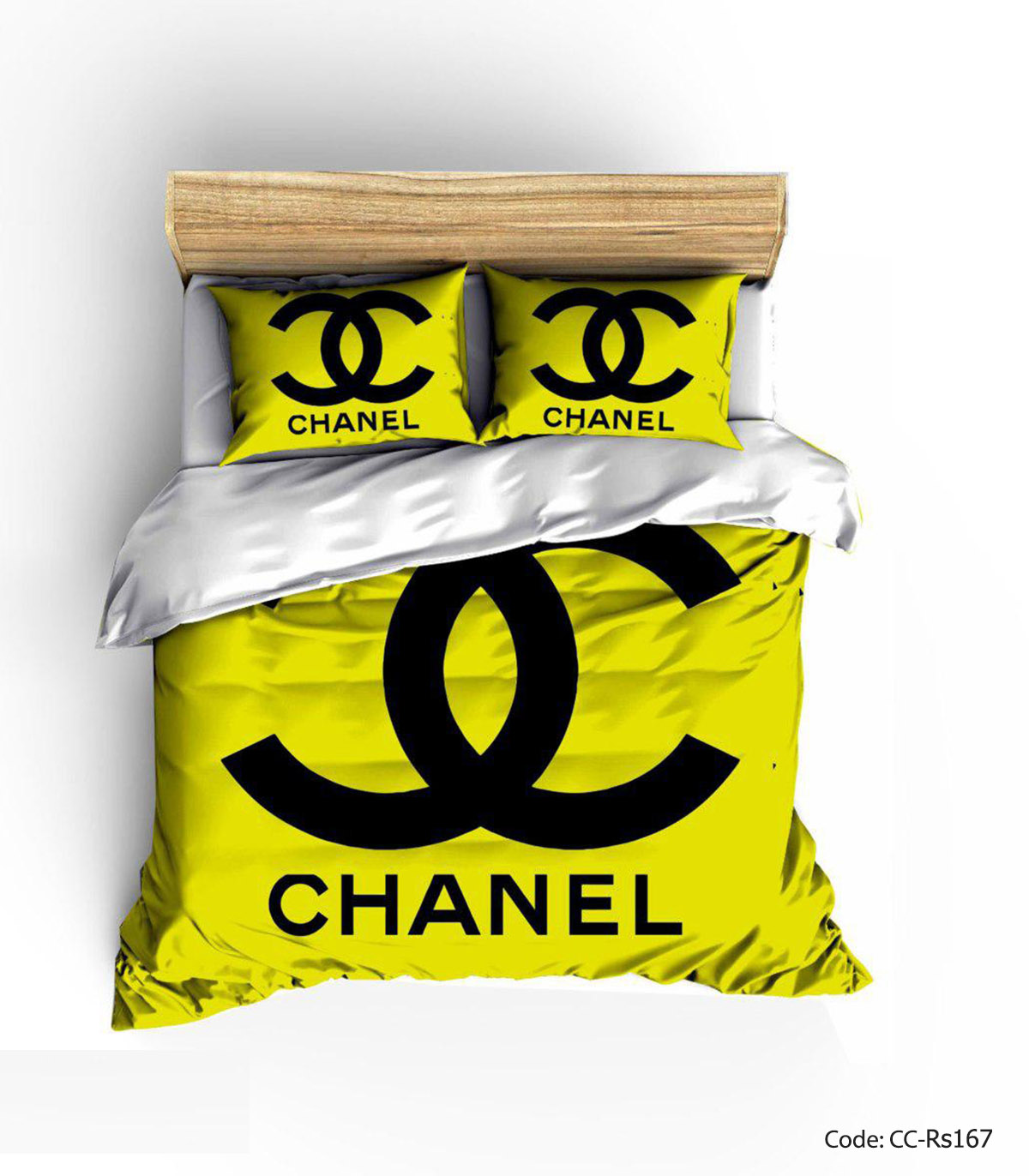 ست روتختی و ملحفه کشدار گلدار مدل CHANEL