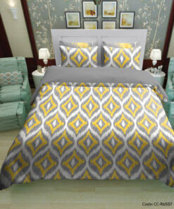 سرویس روتختی و ملحفه کشدار گلدار مدل لوزی