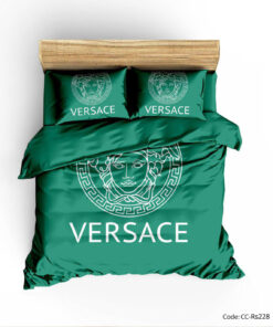سرویس روتختی و ملحفه کشدار اسپرت مدل GREEN VERSACE
