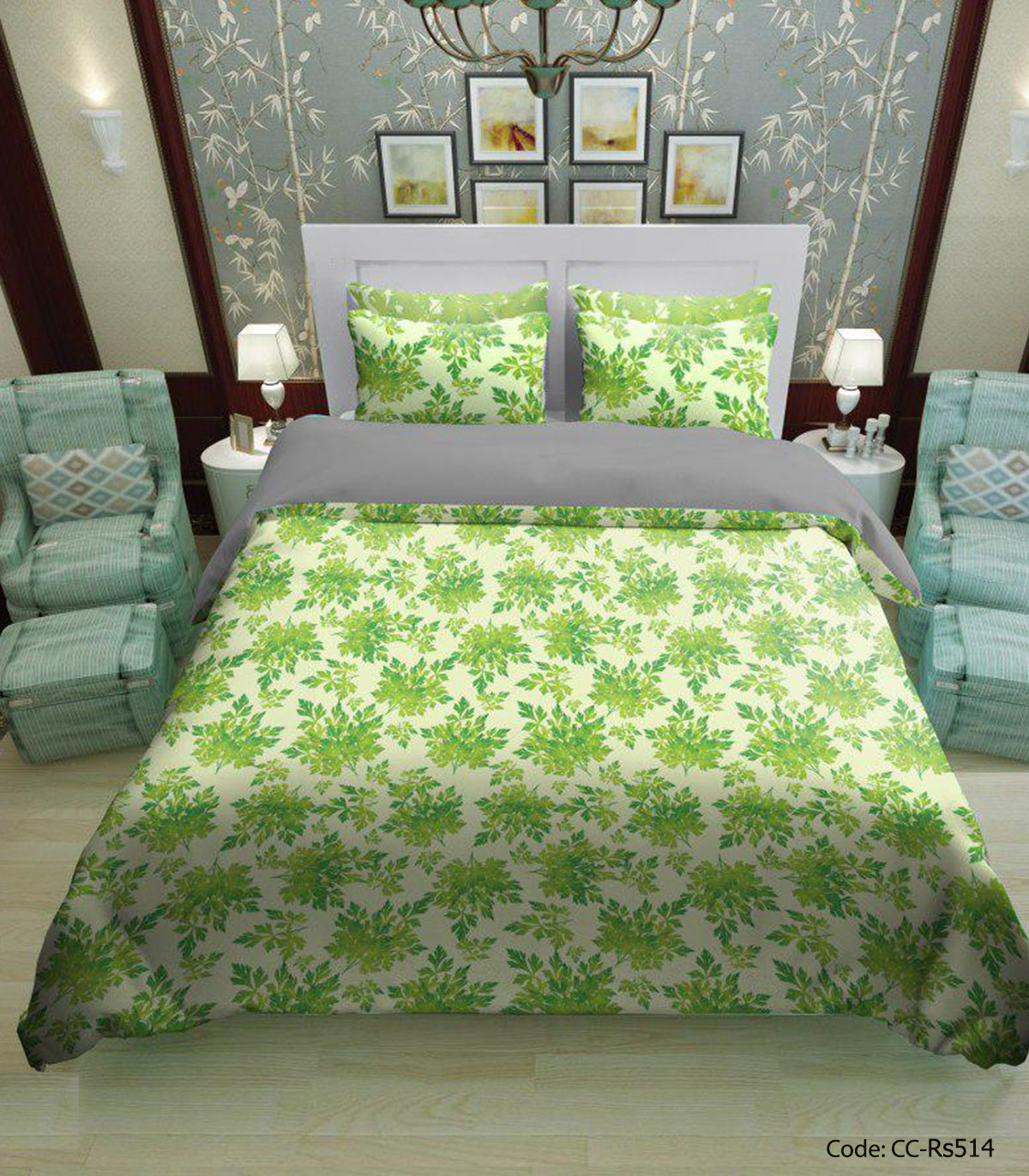 روتختی و ملحفه کشدار گلدار مدل سالار